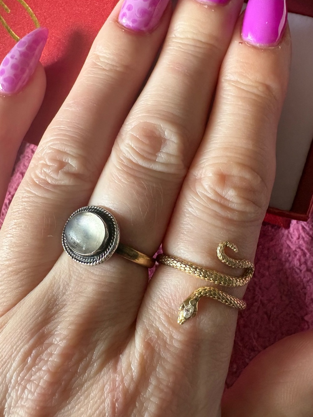 10k snake ring - Picture 6 of 6